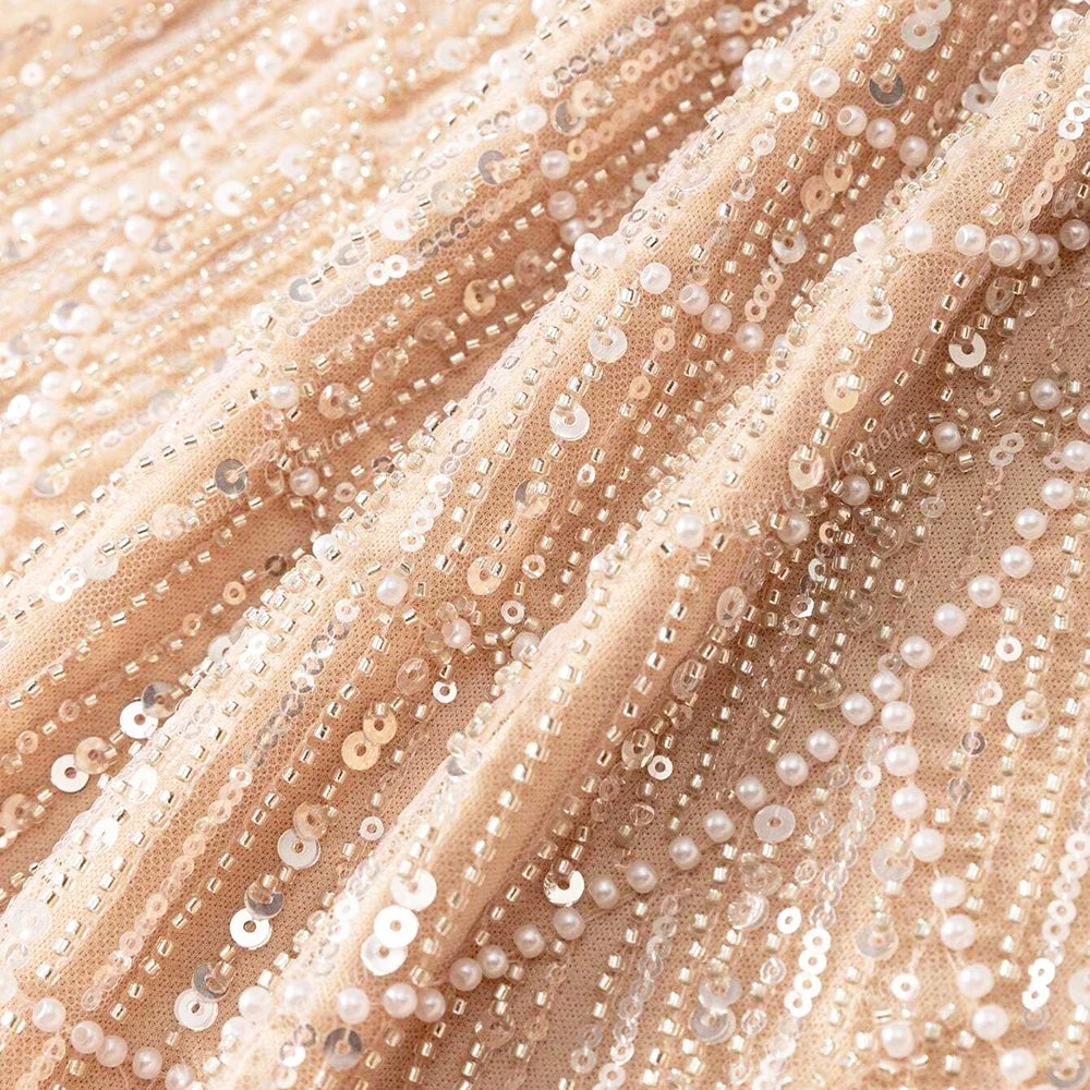 Elegant Wedding Evening Dress for Women 2026 Muslim Long Sleeves Mermaid Detachable Train Sequined Prom Party Gown Customized