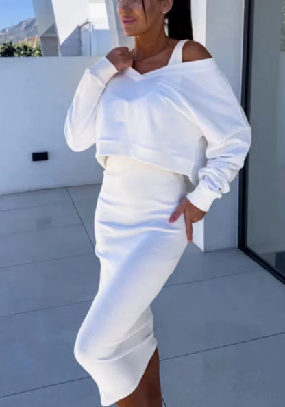 Two Piece-Set Knit Dress