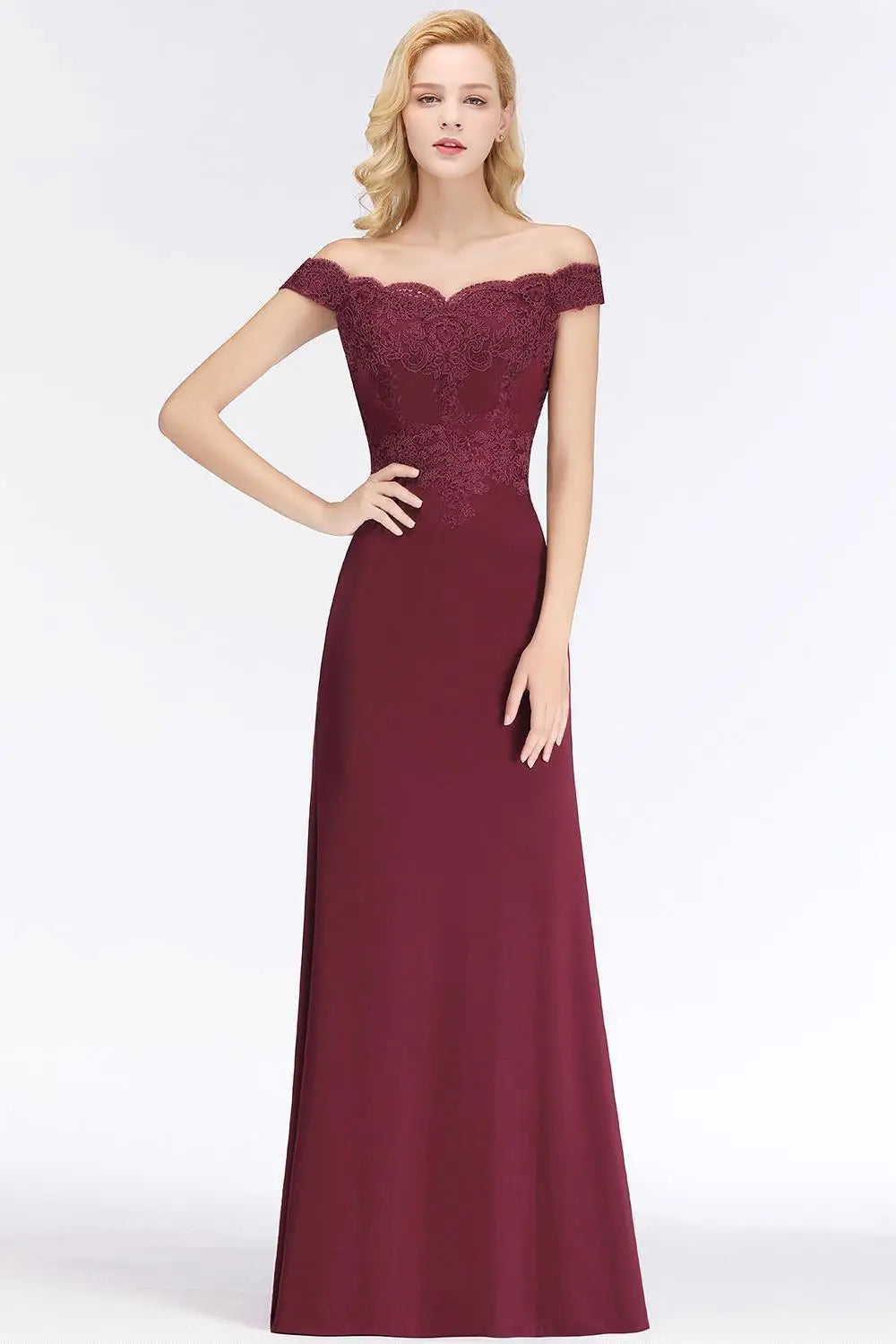 BABYONLINE Mermaid Evening Maxi Dresses For Women Elegant Lace Off-Shoulder Formal Prom Party Gowns 2024 Vestidos Robe Soiree