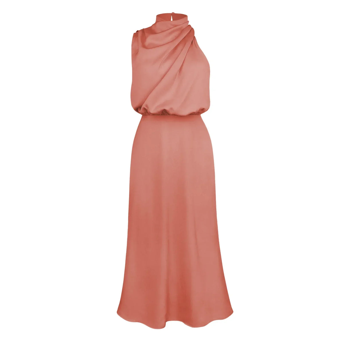 New in Summer Wedding Satin Silk Women Dresses Sexy Evening Party Sleeveless Off Shoulder Bodycon Elegant Maxi Dresses for Women
