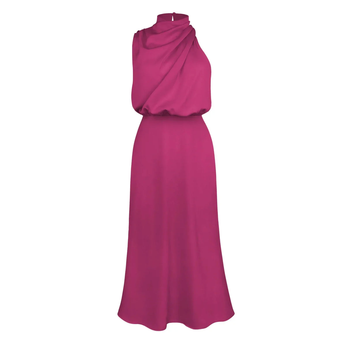 New in Summer Wedding Satin Silk Women Dresses Sexy Evening Party Sleeveless Off Shoulder Bodycon Elegant Maxi Dresses for Women