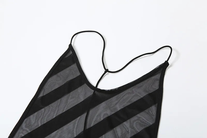 Black Evening Dresses For Women Clothing Backless Vestidos Elegantes Para Mujer See Through Sexi Night Dress Hot Club Outfit