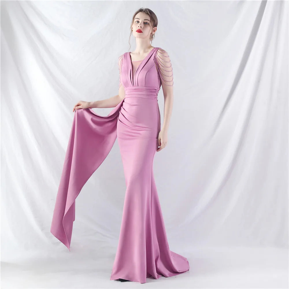 Evening Dresses for Formal Occasions Bridesmaid Dress Woman Ball Gowns Prom Party Wedding Elegant 2024 Luxury Special Events